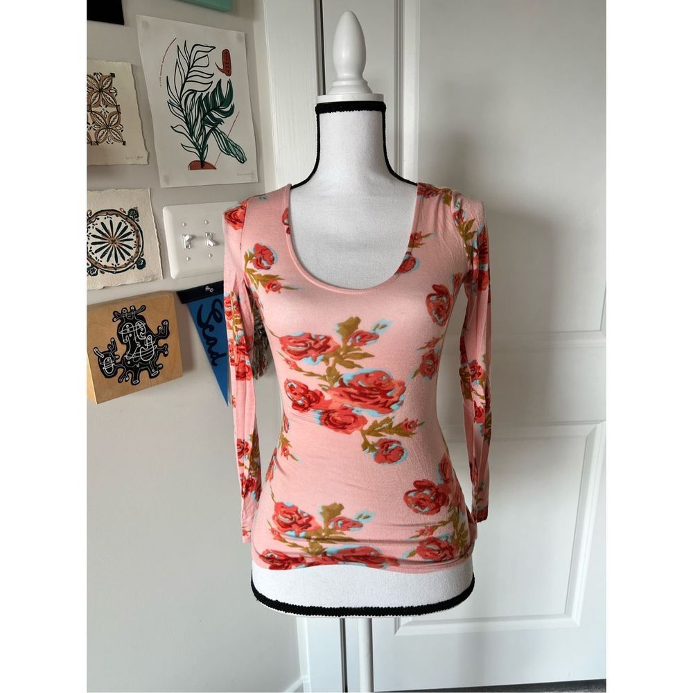 Kirra heart cut out floral top